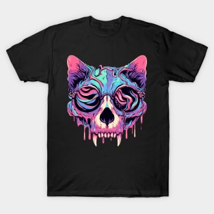 Cat skull goth pastel T-Shirt